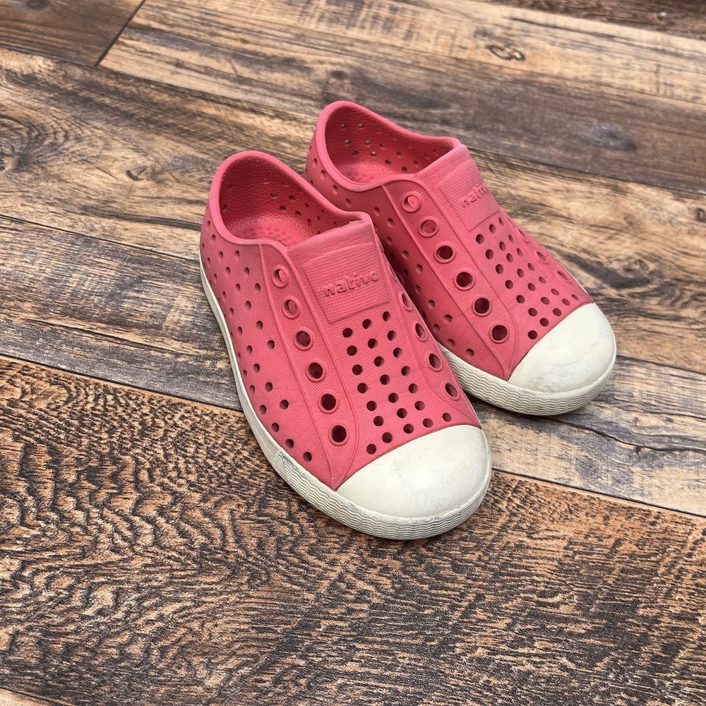 Native Shoes Kids C7 Pink Slip On Sandal Casual Summer Beach